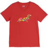 dachshund flower 2 V-Neck Tee