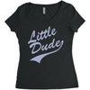 little dude Women's Triblend Scoop T-shirt