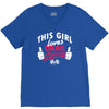 this girl loves drag racing V-Neck Tee