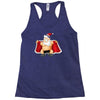 funny flashing naked nude christmas santa claus Racerback Tank