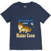 maine coon cat V-Neck Tee