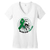 never stop fighting Women's V-Neck T-Shirt