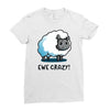 ewe crazy Ladies Fitted T-Shirt