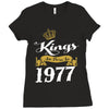kings are born in 1977 Ladies Fitted T-Shirt