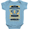 Never Underestimate the Strength of a Childhood Cancer Warrior Baby Bodysuit