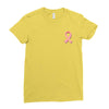 breast cancer ribbon survivor pocket Ladies Fitted T-Shirt