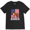 usa boxer flag V-Neck Tee