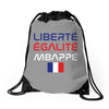Librate Egalite Mbappe France Drawstring Bags