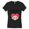 Mommy, Let's Go to Yoga Class! Women's V-Neck T-Shirt
