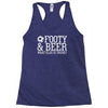 footy &amp; beer what else is there Racerback Tank