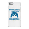 my favorite exercise is video games iPhone 7 Case