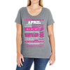 quens are born in april Ladies Curvy T-Shirt