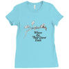 where the side quest ends Ladies Fitted T-Shirt