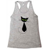 black cat idiot Racerback Tank