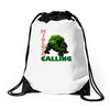 mjolnir calling Drawstring Bags