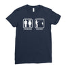 fishing   problem solved mens funny Ladies Fitted T-Shirt