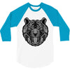 tiger zentangle 3/4 Sleeve Shirt