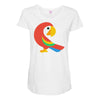 brids red Maternity Scoop Neck T-shirt