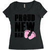proud new girl Women's Triblend Scoop T-shirt