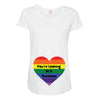 You're Looking At A Rainbow Maternity Scoop Neck T-shirt