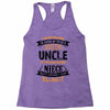 Super Cool Uncle Of A Freaking Awesome Niece Racerback Tank