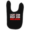 team melanin1 Baby Bibs