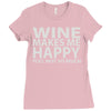 wine makes me happy you, not so much Ladies Fitted T-Shirt