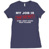 my job is top secret Ladies Fitted T-Shirt