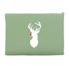 deer skull christmas Accessory Pouches