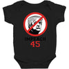 Impeach 45 Stop Trump Baby Bodysuit