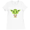 yoda quote Ladies Fitted T-Shirt