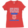 police officers dad Ladies Fitted T-Shirt