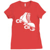 roller skate funny Ladies Fitted T-Shirt
