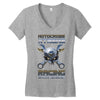 motocross extreme Women's V-Neck T-Shirt