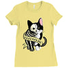 schrodinger cat tattoo Ladies Fitted T-Shirt