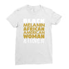 melanin african american woman Ladies Fitted T-Shirt