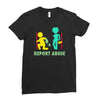 report abuse Ladies Fitted T-Shirt