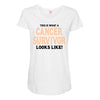 This Is What a Cancer Survivor Looks Like Maternity Scoop Neck T-shirt