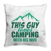Camper Couple Man Throw Pillow