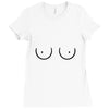 boobs boob Ladies Fitted T-Shirt