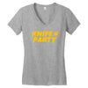 knife party electro house Women's V-Neck T-Shirt