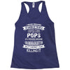 Super Cool Pops Of A Freaking Awesome Granddaughter Racerback Tank
