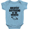 Greatest Boyfriend In The Universe Baby Onesie