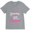 Celebrating With The 70th Birthday Queen V-Neck Tee