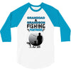 Granddad &amp; Grandson Fishing Partners For Life 3/4 Sleeve Shirt