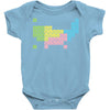 periodic table of america Baby Onesie