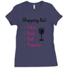 wine shopping Ladies Fitted T-Shirt