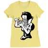 snow white Ladies Fitted T-Shirt