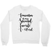 feminism is my second favorite f word Crewneck Sweatshirt