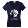 albert einstein's non believer Women's V-Neck T-Shirt